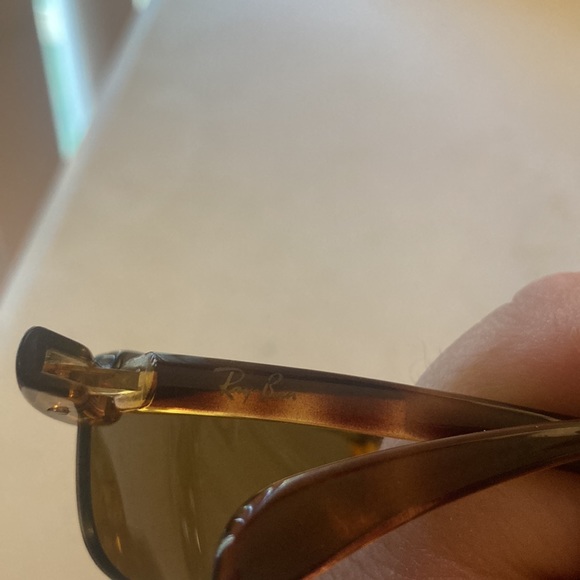 RAY BAN RB4051 642/83 TORTOISE SHADE BROWN SLEEK POLARIZED RIMLESS SUNGLASSES